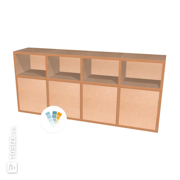 TSFC018 en MDF natural