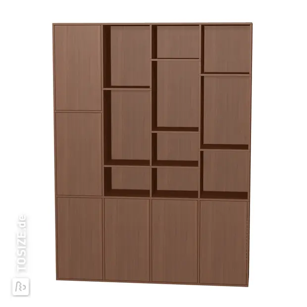 TSFC069 in lorenzo walnut medium brown furniture board