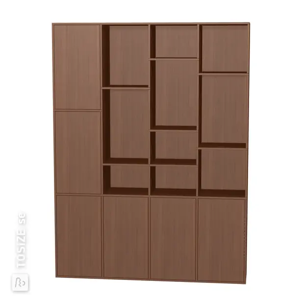 TSFC069 in lorenzo walnut medium brown furniture board