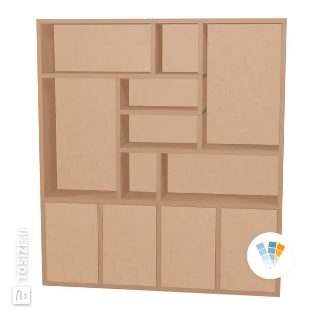 TSFC059 en MDF naturel