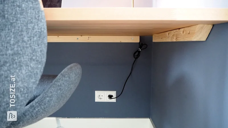 DIY-Werkstatt mit Buchenschreinertafel, von Margot
