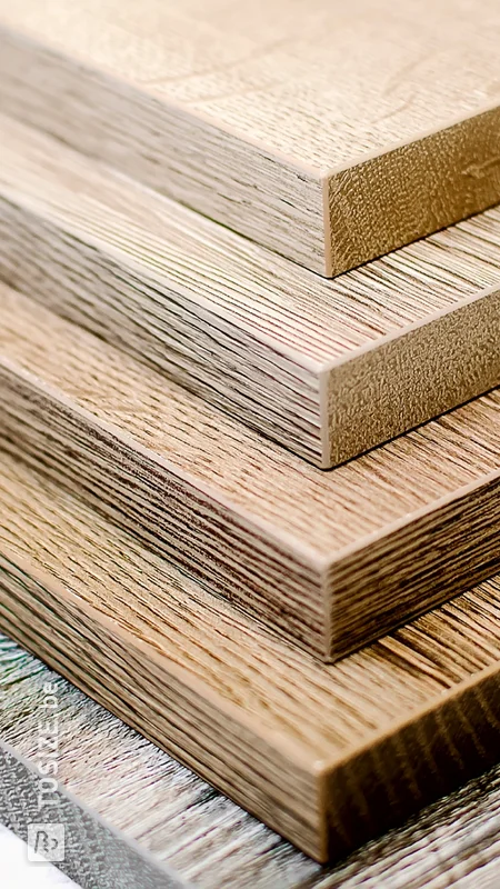 Wood and sheet material