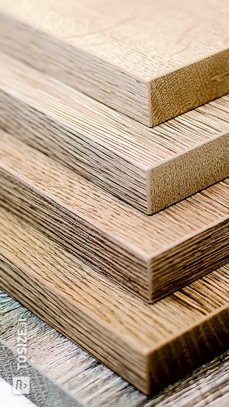 Wood and sheet material