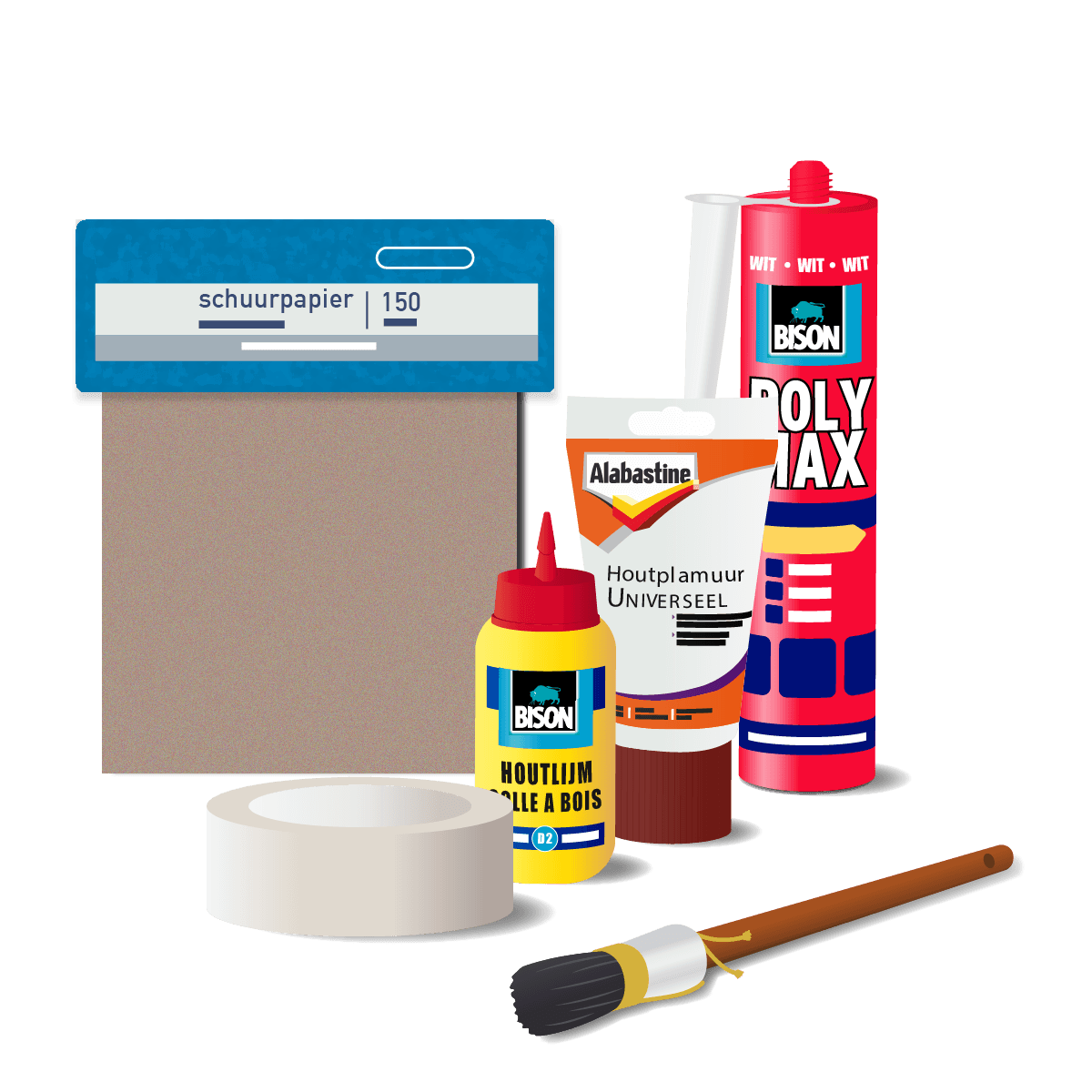 Tools, Hardware, Adhesives, sealants and paints